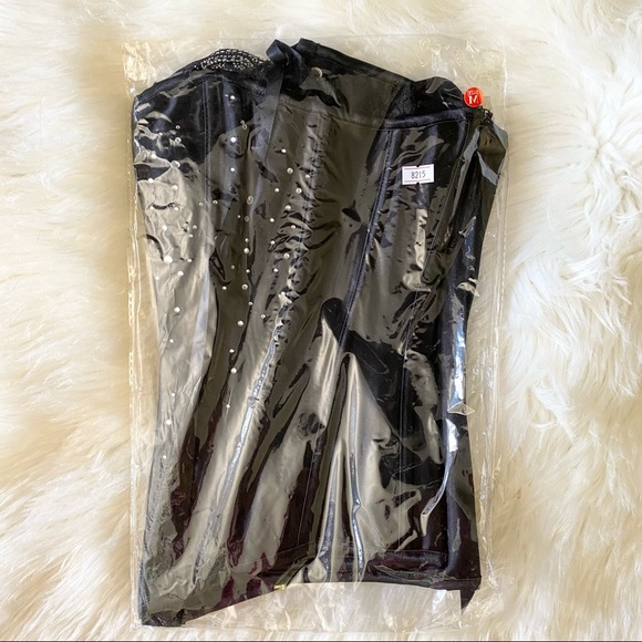 NEW! Corset with Rhinestones Diamante Size M - Picture 2 of 4